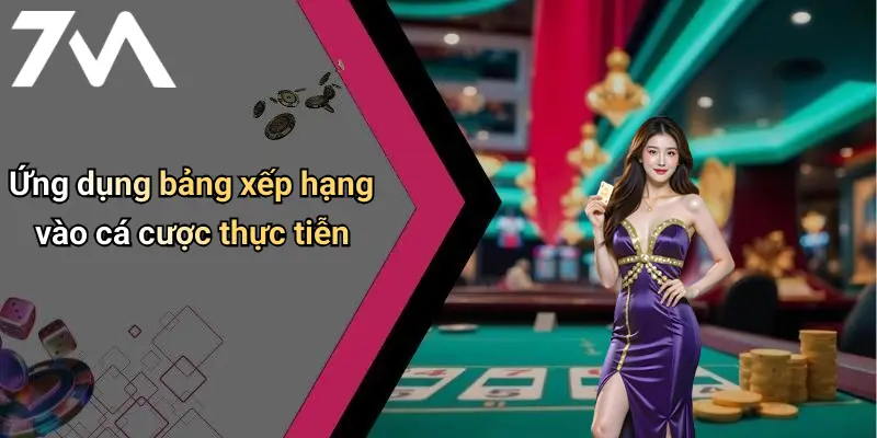 Ứng dụng bảng xếp hạng vào cá cược thực tiễn