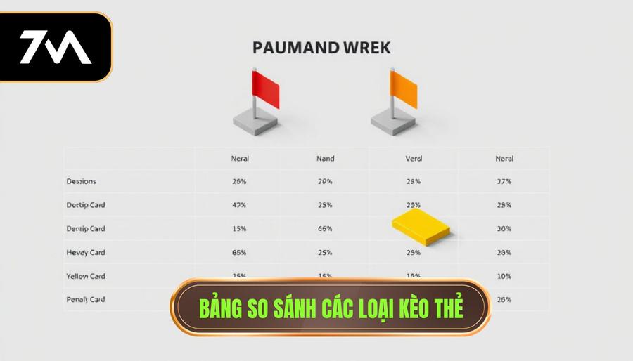Bảng so sánh các loại kèo thẻ